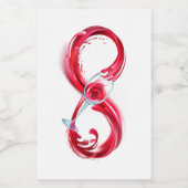 インフィニティと赤ワイン フードラベル (シングルラベル)