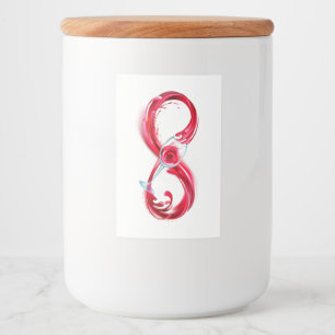 インフィニティと赤ワイン フードラベル