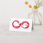 インフィニティと赤ワイン プレイスカード (裏面)