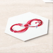 インフィニティと赤ワイン ペーパーコースター (アングル)