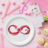 インフィニティと赤ワイン ペーパープレート (パーティー)