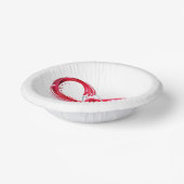 インフィニティと赤ワイン ペーパーボウル (傾斜あり)