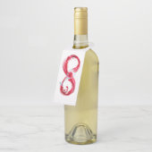 インフィニティと赤ワイン ボトルネックタグ (アングル)