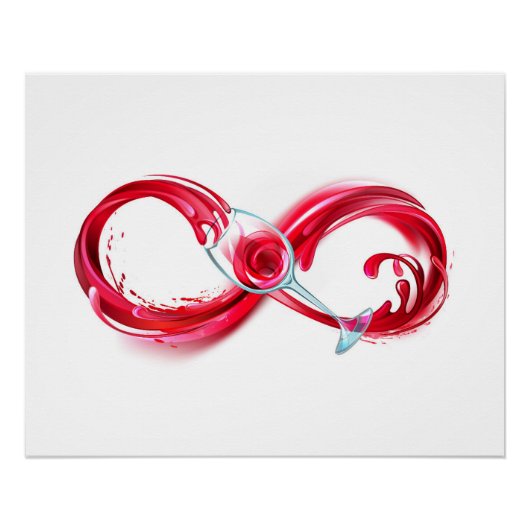 インフィニティと赤ワイン ポスター (正面)