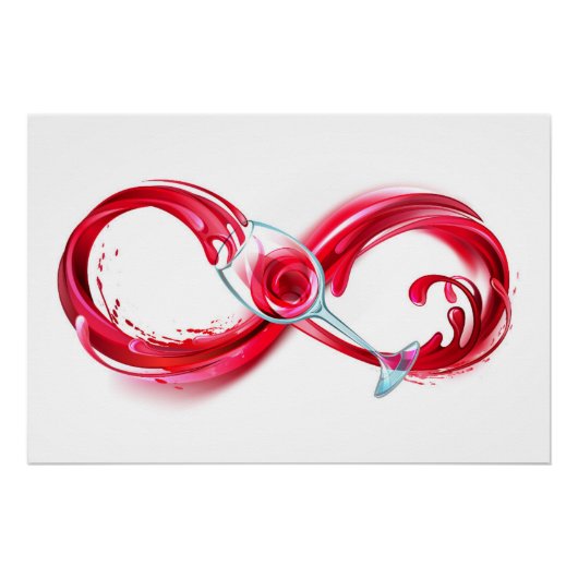 インフィニティと赤ワイン ポスター (正面)