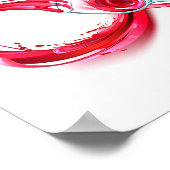 インフィニティと赤ワイン ポスター (角)