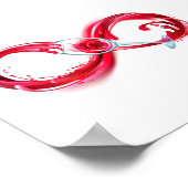 インフィニティと赤ワイン ポスター (角)