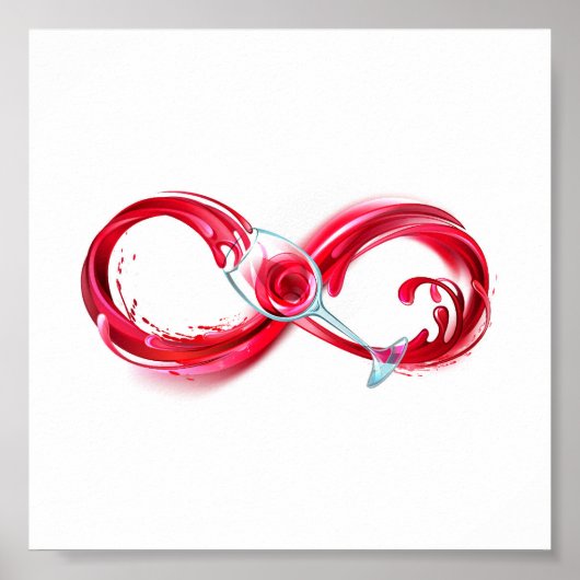 インフィニティと赤ワイン ポスター (正面)