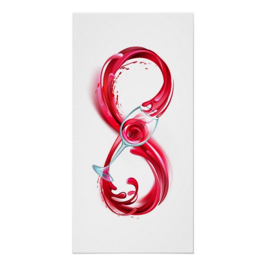 インフィニティと赤ワイン ポスター (正面)