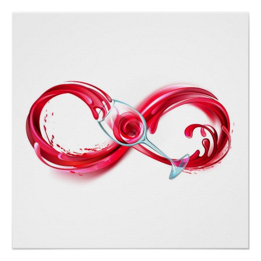 インフィニティと赤ワイン ポスター (正面)