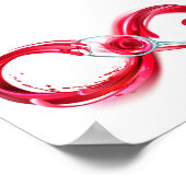 インフィニティと赤ワイン ポスター (角)