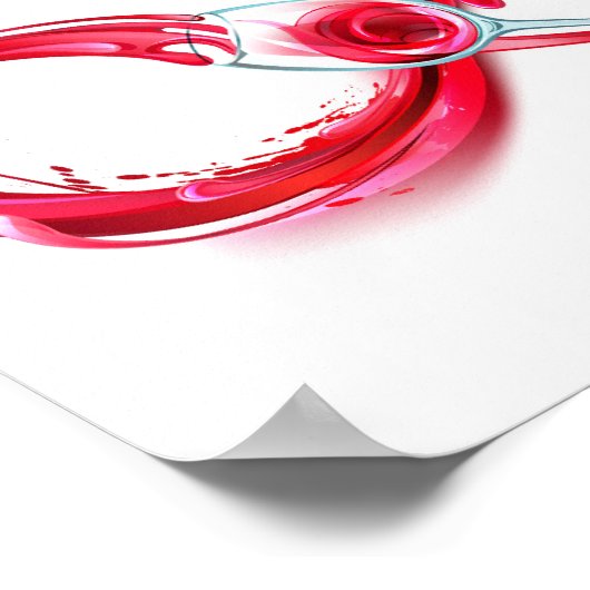 インフィニティと赤ワイン ポスター (角)