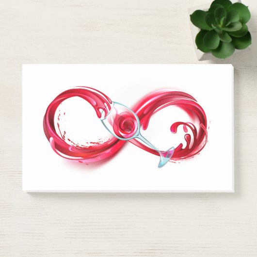 インフィニティと赤ワイン ポストイット (オフィス)