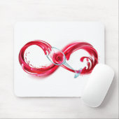 インフィニティと赤ワイン マウスパッド (マウス)