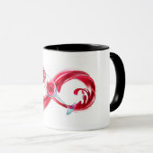 インフィニティと赤ワイン マグカップ (正面右)