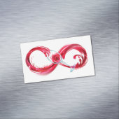 インフィニティと赤ワイン マグネット名刺 (インサイチュ)