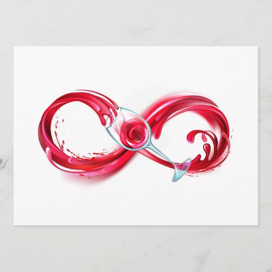 インフィニティと赤ワイン メニュー (正面)