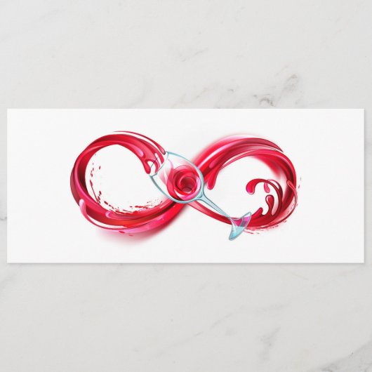 インフィニティと赤ワイン メニュー (正面)