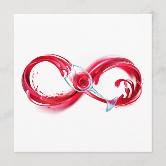 インフィニティと赤ワイン メニュー (正面)