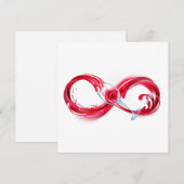 インフィニティと赤ワイン メニュー (正面/裏面)