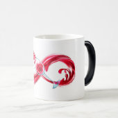 インフィニティと赤ワイン モーフィングマグカップ (正面右)