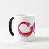 インフィニティと赤ワイン モーフィングマグカップ (正面左)