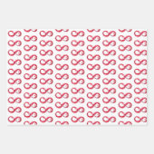 インフィニティと赤ワイン ラッピングペーパーシート (正面2)