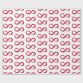 インフィニティと赤ワイン ラッピングペーパー (フラット)