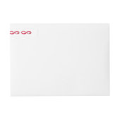 インフィニティと赤ワイン ラップアラウンドラベル (正面)