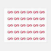 インフィニティと赤ワイン ラベル (シート)