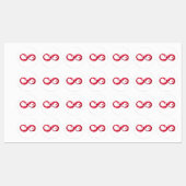 インフィニティと赤ワイン ラベル (シート)