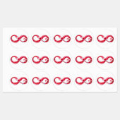 インフィニティと赤ワイン ラベル (シート)