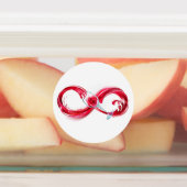 インフィニティと赤ワイン ラベル (貼付)