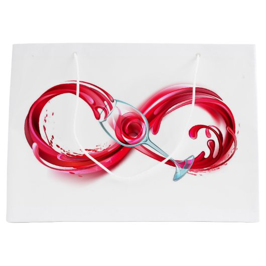 インフィニティと赤ワイン ラージペーパーバッグ (正面)