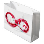 インフィニティと赤ワイン ラージペーパーバッグ (正面アングル)