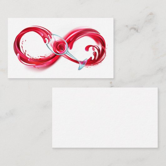 インフィニティと赤ワイン ロイヤリティカード (正面/裏面)