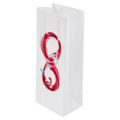インフィニティと赤ワイン ワインギフトバッグ (正面アングル)