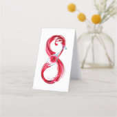 インフィニティと赤ワイン 予約カード (裏面)