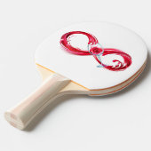 インフィニティと赤ワイン 卓球ラケット (正面アングル)