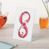 インフィニティと赤ワイン 台座サイン (インサイチュ)