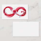 インフィニティと赤ワイン 名刺 (正面/裏面)