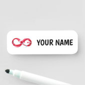 インフィニティと赤ワイン 名札 (インサイチュ)