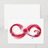 インフィニティと赤ワイン 招待状 (正面/裏面)