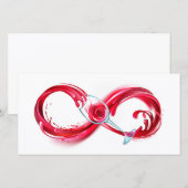 インフィニティと赤ワイン 案内状 (正面/裏面)