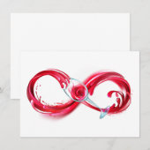 インフィニティと赤ワイン 案内状 (正面/裏面)