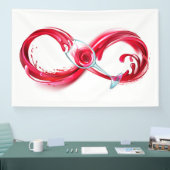 インフィニティと赤ワイン 横断幕 (トレードショー)