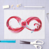 インフィニティと赤ワイン 薄葉紙 (クラフト)