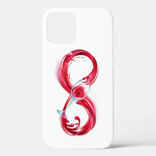 インフィニティと赤ワイン Case-Mate iPhoneケース (裏面)