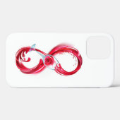 インフィニティと赤ワイン Case-Mate iPhoneケース (裏面 (横))