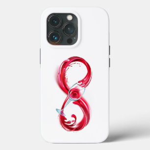 インフィニティと赤ワイン iPhone 13 PROケース